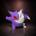 Half & Half Gengar Skull – Dual-Color 3D Printed Pokémon Collectible